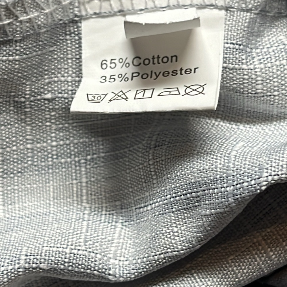 Striped Gray Pants Stretch Waist - Picture 9 of 11